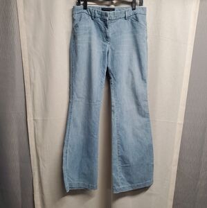 Express Sky Blue Wide Leg Jeans